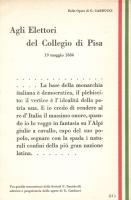 Carducci operas, Italian patriotic propaganda, Agli elettori del collegio di Pisa