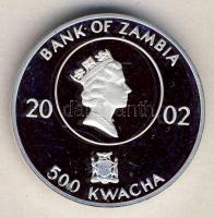 Zambia 2002. 500K Ag "Müncheni olimpia" T:PP Zambia 2002. 500 Kwacha Ag "Olympic Games Munich" C:PP