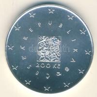 Csehország 2004. 200K Ag "EU csatlakozás" T:BU 10.000db! Czech Republic 2004. 200 Korun Ag "Entry into the EU" C:BU mintage 10.000!