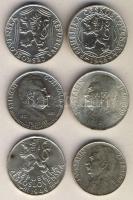 Csehszlovákia 1948-1951. 50K Ag "Sztálin" + 100K Ag (5x) "Egyetem, Szabadság, Sztálin...