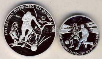 Bulgária 1995. 500L Ag "Labdarúgás" + 1000L Ag "Labdarúgó VB 1998" T:PP /
Bulgar...