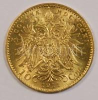 Ausztria 1911. 10K Au "Ferenc József" (3.39g) T:2 / 
Austria 1911. 10 Kronen Au "Fran...