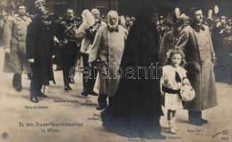 The funeral of Franz Joseph; Charles IV, Zita, Otto, Ludwig III etc.