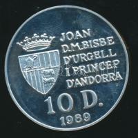 Andorra 1989. 10D Ag "Labdarúgó VB-Olaszország térkép" T:PP
Andorra 1989. 10 Dinars Ag &qu...