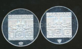 Ausztria 1974. 100Sch Ag (2x) "XII. téli olimpia - Innsbruck-Bergisel sánc" T:PP
Austria 1...