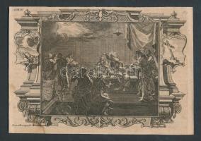 cca 1850 10 db bibliai illusztráció metszet / 10 vintage etchings 22x15 cm