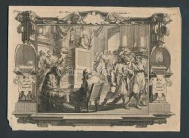 cca 1850 10 db bibliai illusztráció metszet / 10 vintage etchings 22x15 cm