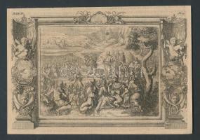 cca 1850 10 db bibliai illusztráció metszet / 10 vintage etchings 22x15 cm