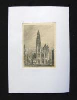 cca 1850-1900 9 db metszet és rézkarc városképesek is / 9 etchings