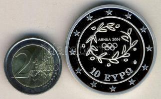 Görögország 2003. 10&#65533; Ag "Nyári Olimpia" + 2004. 2&#65533; "Nyári Olimpia" T:PP,BU Greece 2003. 10 Euro Ag "Olympic Games" + 2004. 2 Euro "Olympic Games" C:PP,BU