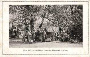 Military WWI 30.5 cm cannon around Przemysl (fl)