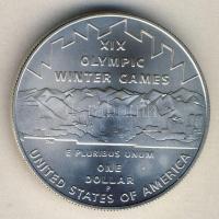 USA 2002. 1$ Ag "Téli Olimpia Salt Lake City" T:1 USA 2002. 1 Dollar Ag "Winter Olympics Salt Lake City" C:Unc