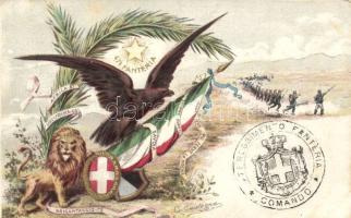 Italian military propaganda litho s: Castagna