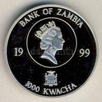 Zambia 1999. 1000K Ag "Olimpia Sidney" T:PP Zambia 1999. 1000 Kwacha Ag "Olympic Games Sidney" C:PP