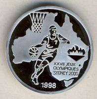 Kongó Köztársaság 1998. 500Fr Ag "Olimpia 2000-kosárlabda" T:PP
Congo Republic 1998. 500 F...