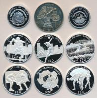 Libéria 1999. 2 1/2$ CuNi "Olimpia Sidney"  + 5$ Ag "Olimpia Sidney" + 2000. 5$ ...