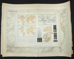 cca 1900 11 db régi vegyes térkép jó állapotban / 11 mixed maps 40x55 cm