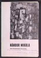 Nándor Mikola (1911-2006) festő aláírt katalógusa