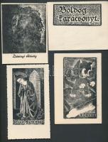 10db klf magyar ex libris