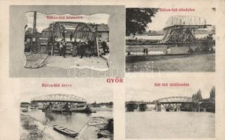 Győr Rábca-híd építés