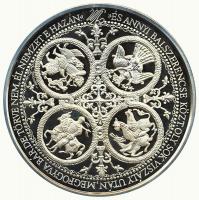 1996. "Honfoglalás Millecentenárium" nagyalakú vastag Ag emlékérem 1000g! (.999), peremén ...