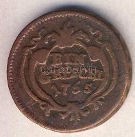 Erdély 1765. Rézgaras T:2- / 
Transylvania 1765. 1 Greschl C:VF