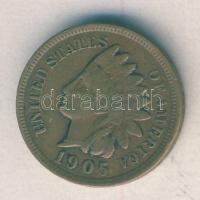 USA 1905. 1c "Indián fej" T:2,2- / 
USA 1905. 1 Cent "Indian Head" C:XF,VF