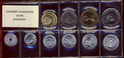 1986. 2f-20Ft 9db klf érmés forgalmi sor fóliatokban T:1
