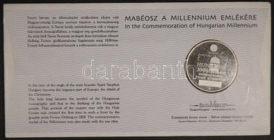 2000. MABÉOSZ sorszámozott érmés boríték "Az Államalapítás ezeréves emlékére / Szt. István&quot...