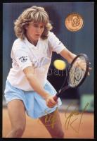 NSZK 1988. "Olimpiai játékok - Steffi Graf" Br emlékérem ismertetővel T:BU GFR 1988. "Steffi Graf-Pro Olympia" Br medallion with description C:Unc