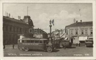 Nyitra Stefanik square with autobus