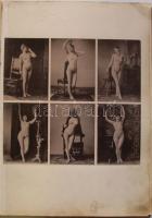 cca 1900: Le Modéle Feminin 101 études en phototypie. Charles Glogau, Nice. 96 akt képet tartalmazó ...