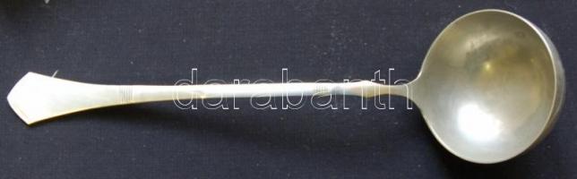 cca 1910 Hiánytalan 6 személyes, 25 darabos alpakka étkészlet / Alpakka set of cutlery 25 pieces