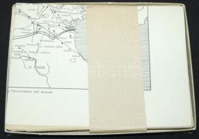 47db kisméretű katonai térkép a II. világháború európai frontjairól