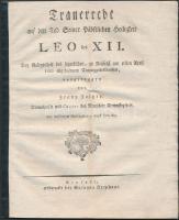 Franz Folger (besztercebányai kántor): Trauerrede auf den Tod Seiner pabstlichen Heiligkeit Leo des ...