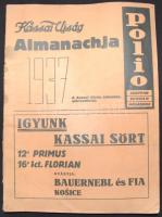 1937 A Kassai Újság almanachja 160p. foltos, de jó állapotban