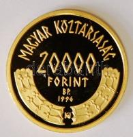 1996. 20.000Ft Au 6,982g "Honfoglalás" eredeti dísztokban,tanúsítvánnyal T:PP Csak 5000db!