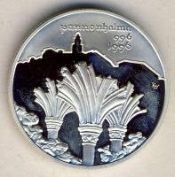 1996. 1000Ft Ag "Pannonhalma" T:PP Csak 10.000db! Dísztokban, tanúsítvánnyal!