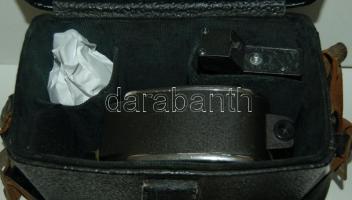 Quarz-2M típusú 8mm-es mechanikus kamera keményfalú bőrtokban