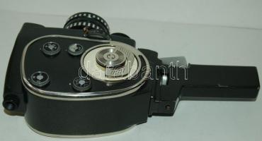 Quarz-2M típusú 8mm-es mechanikus kamera keményfalú bőrtokban