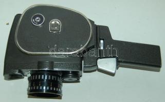 Quarz-2M típusú 8mm-es mechanikus kamera keményfalú bőrtokban