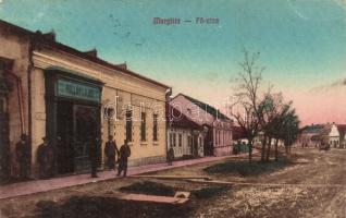 Margitta main street, the shop of Lajos Pollák (EB)