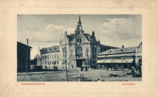 Nagyszalonta town hall with the shop of Ármin Salamon