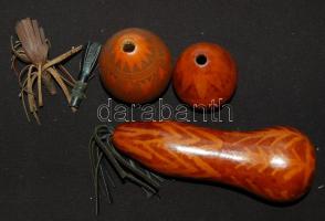 3db régi, de teljesen ép állapotban lévő dohánytartó bőr dugóval