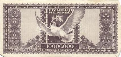 1946. 10.000.000MP (4x) színváltozatok közte T:II,II-