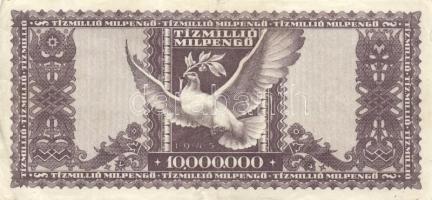 1946. 10.000.000MP (4x) színváltozatok közte T:II,II-