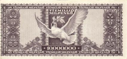 1946. 10.000.000MP (4x) színváltozatok közte T:II,II-