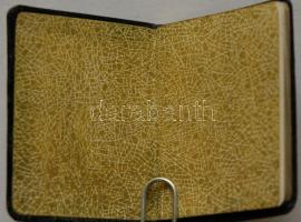 1940 Bőrkötéses mini naptár aranyozott lapszélekkel