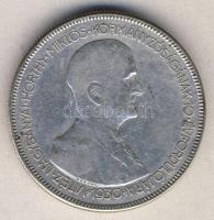 1930. 5P Ag "Horthy jobbra" T:2/3
