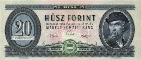 1949. 10Ft + 1969. 20Ft + 1975. 50Ft T:II+ (sarkok kopottak),I,II